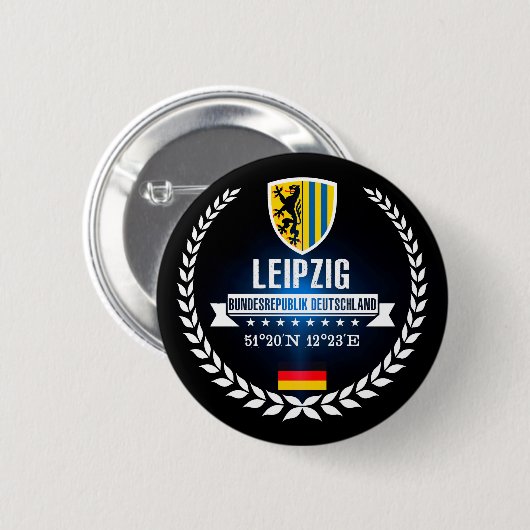 Badge Rond 5 Cm Leipzig (Devant & derrière)