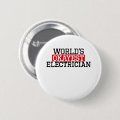 Badge Rond 5 Cm l'électricien okayest du monde, #electrician (Devant & derrière)