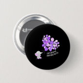 Badge Rond 5 Cm L'éléphant fait exploser les Lons Sensibilisation  (Devant & derrière)