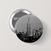 Badge Rond 5 Cm L'Empire State Building (Devant & derrière)