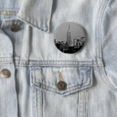 Badge Rond 5 Cm L'Empire State Building (En situation)