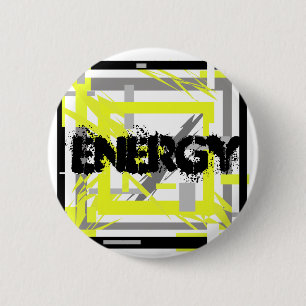 Badge Rond 5 Cm L'énergie électrique Art Abstrait
