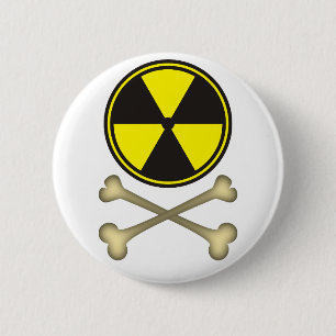 Badge Rond 5 Cm L'énergie nucléaire est dangereuse