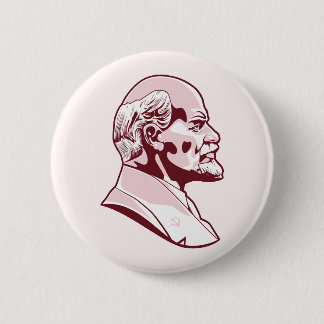 Badge Rond 5 Cm Lenin Portrait Illustration Button