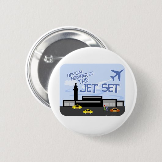 Badge Rond 5 Cm L'ensemble de jet ! (Devant & derrière)