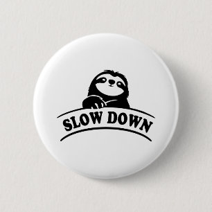 BADGE ROND 5 CM LENTEUR