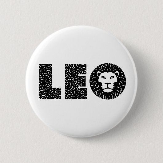 Badge Rond 5 Cm Leo (Devant)