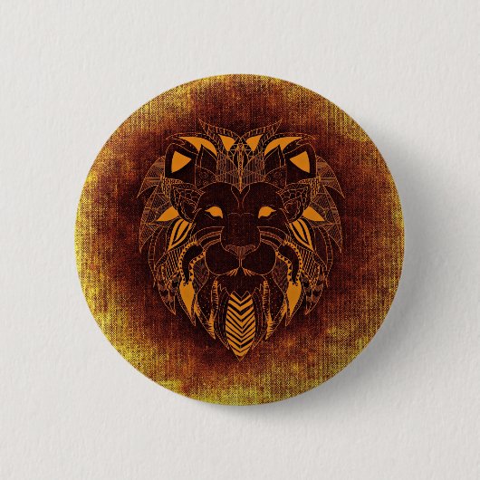 Badge Rond 5 Cm Leo, Leone (Devant)
