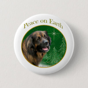 Badge Rond 5 Cm Leonberger Peace