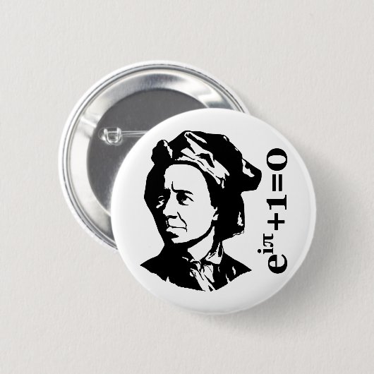 Badge Rond 5 Cm Leonhard Euler (Devant & derrière)