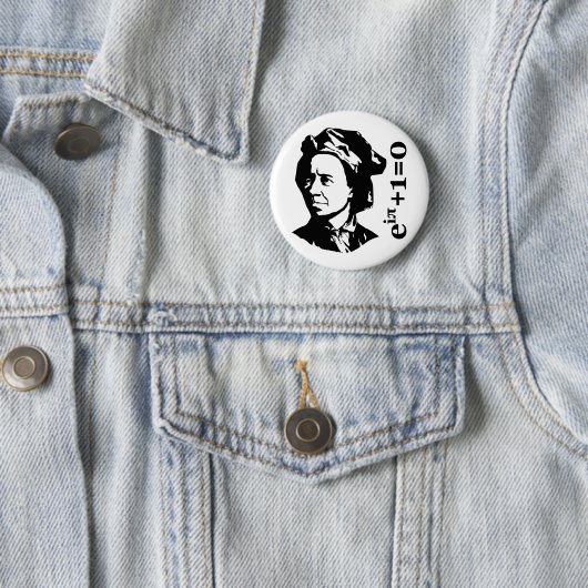 Badge Rond 5 Cm Leonhard Euler (En situation)