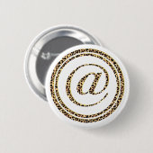 Badge Rond 5 Cm Leopard @ (Devant & derrière)