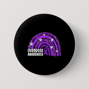 Badge Rond 5 Cm Leopard arc-en-ciel Mois de sensibilisation à la s