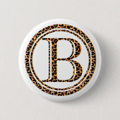 Badge Rond 5 Cm léopard B (Devant)