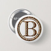 Badge Rond 5 Cm léopard B (Devant & derrière)