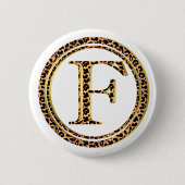 Badge Rond 5 Cm léopard F (Devant)