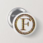 Badge Rond 5 Cm léopard F (Devant & derrière)