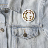 Badge Rond 5 Cm léopard G (En situation)