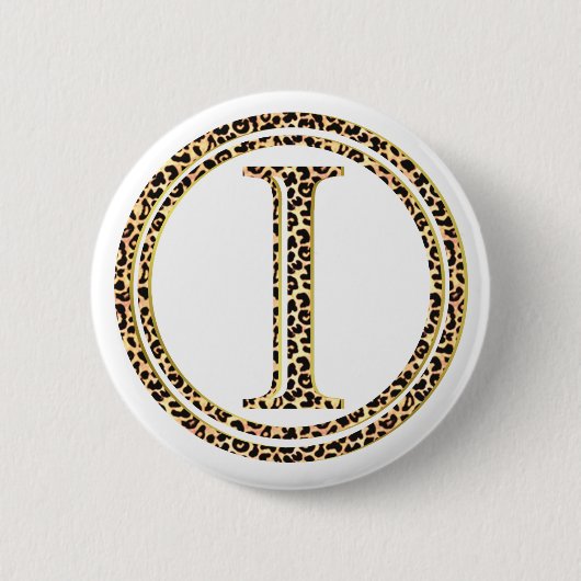 Badge Rond 5 Cm léopard I (Devant)