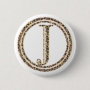 Badge Rond 5 Cm Leopard J