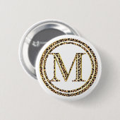 Badge Rond 5 Cm Leopard M (Devant & derrière)