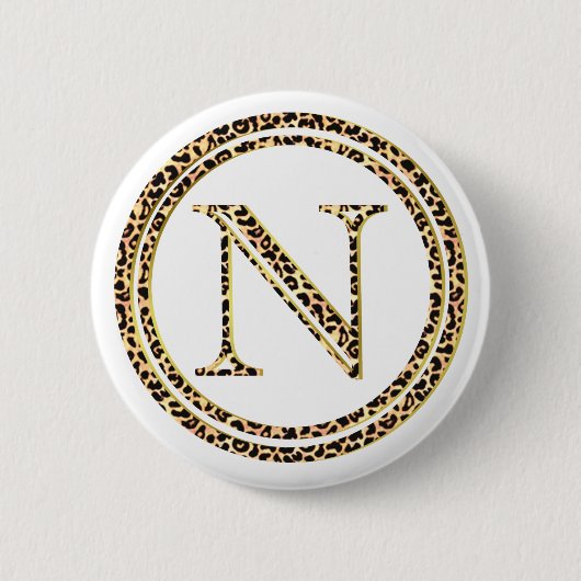 Badge Rond 5 Cm Leopard N (Devant)