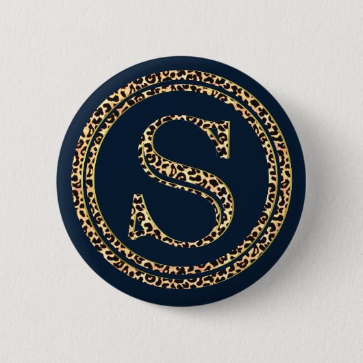 Badge Rond 5 Cm Leopard S (Devant)