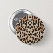 Badge Rond 5 Cm Leopard Spots Motif Thunder_Cove (Devant & derrière)