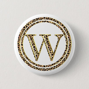 Badge Rond 5 Cm Leopard W