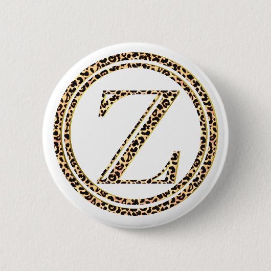 Badge Rond 5 Cm Leopard Z (Devant)