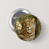Badge Rond 5 Cm LeopardCheetaro013 (Devant & derrière)
