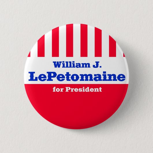 Badge Rond 5 Cm LePetomaine pour le président (Devant)