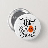Badge Rond 5 Cm L'équipage du Boo | Halloween (Devant & derrière)