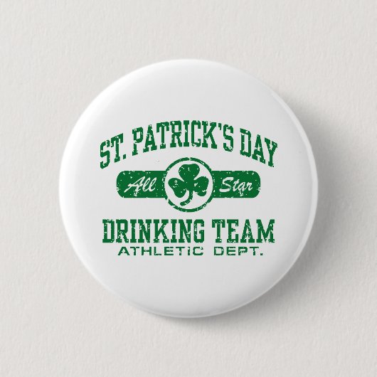 Badge Rond 5 Cm L'équipe de boisson de la Saint-Patrick (Devant)