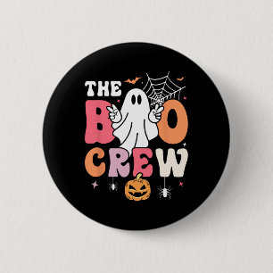 Badge Rond 5 Cm L'Équipe De Boo Halloween Ghost Trick Ou Treat Squ