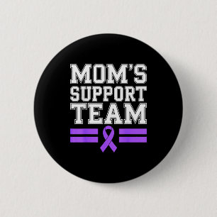 Badge Rond 5 Cm l'équipe de soutien de maman famille sensibilisati