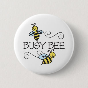 Badge Rond 5 Cm Les Abeilles occupées