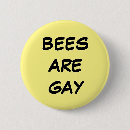 Badge Rond 5 Cm Les abeilles sont bouton gai (Devant)