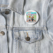 Badge Rond 5 Cm Les aigles volent ? Drôle Mugs Cartes Tee - shirts (En situation)