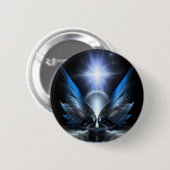 Badge Rond 5 Cm Les Ailes D'Anthropolis (Devant & derrière)