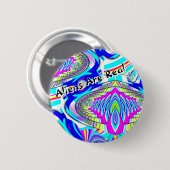Badge Rond 5 Cm Les Aliens sont réels ( vous pouvez modifier les m (Devant & derrière)