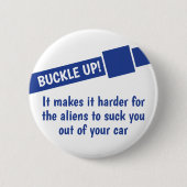 Badge Rond 5 Cm Les Aliens viennent te chercher (Devant)