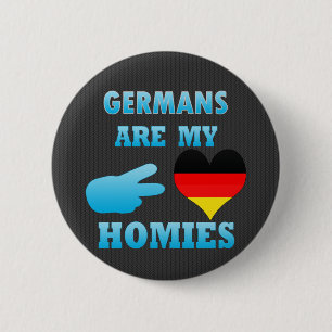 Badge Rond 5 Cm Les Allemands sont mon Homies