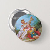 Badge Rond 5 Cm Les amants heureux (Devant & derrière)