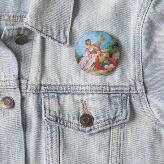 Badge Rond 5 Cm Les amants heureux (En situation)