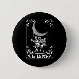 Badge Rond 5 Cm Les amoureux Carte Tarot Vintage Ske Gothique Hall