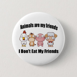 Badge Rond 5 Cm Les animaux sont mes amis
