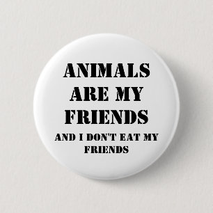 Badge Rond 5 Cm Les animaux sont mes amis