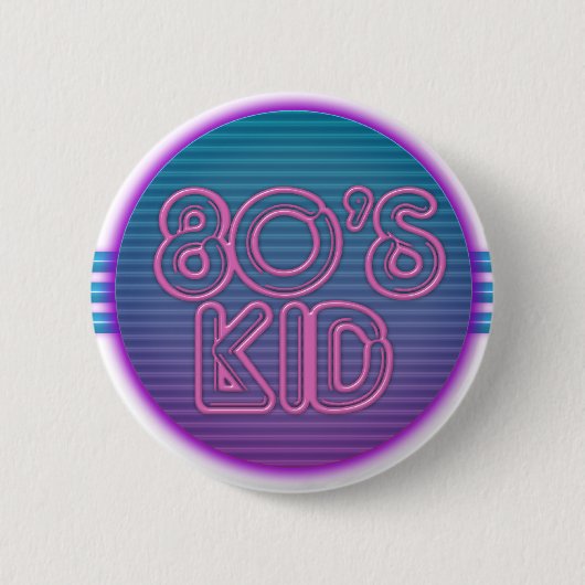 Badge Rond 5 Cm les années 80 badinent le pourpre (Devant)