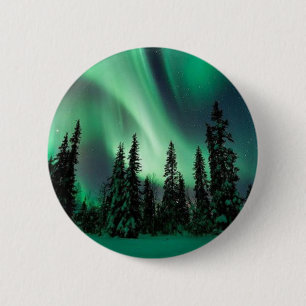 BADGE ROND 5 CM LES AURORES DE L'ALASKA